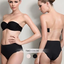 B58 удобные Цельный Бесшовные пуш-ап без бретелек Racerback сексуальный бюстгальтер Для женщин белье