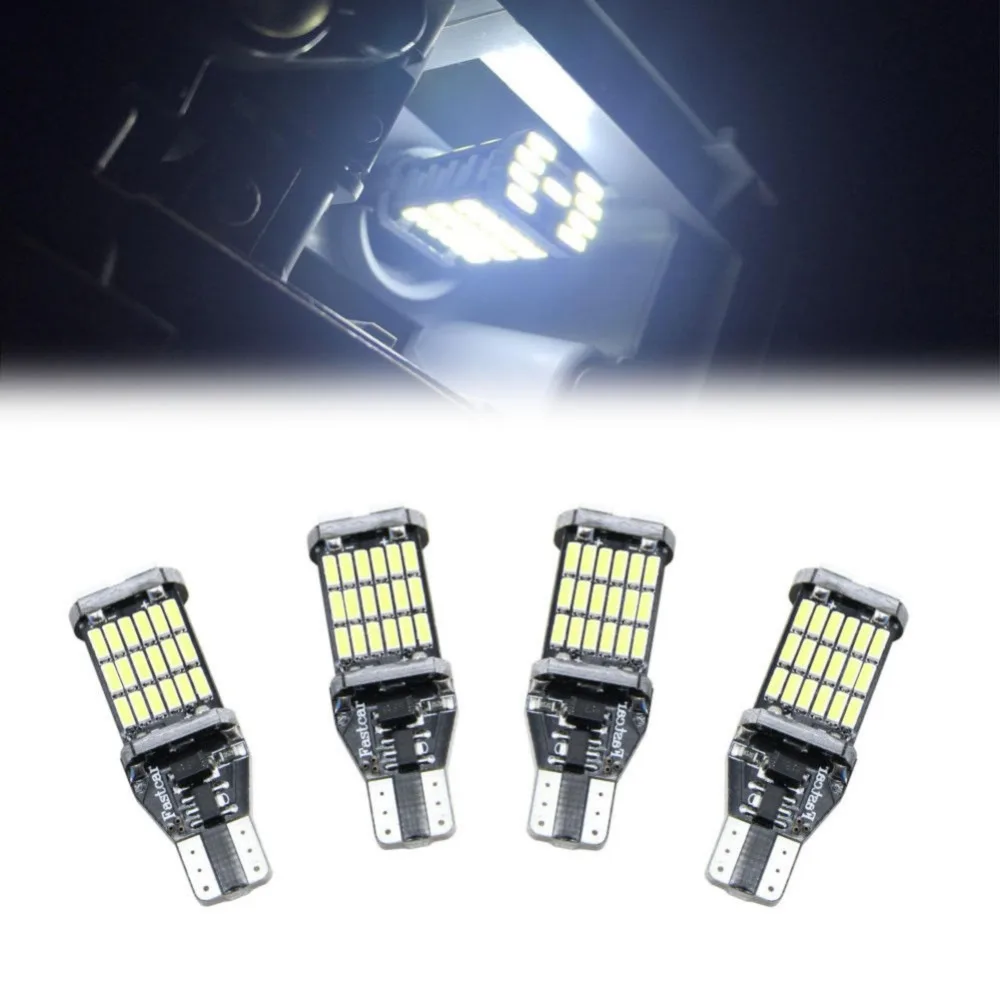 2 шт. суперъяркие Автомобильные светодиодные лампы T15 W16W 45 SMD 4014 | Автомобили и