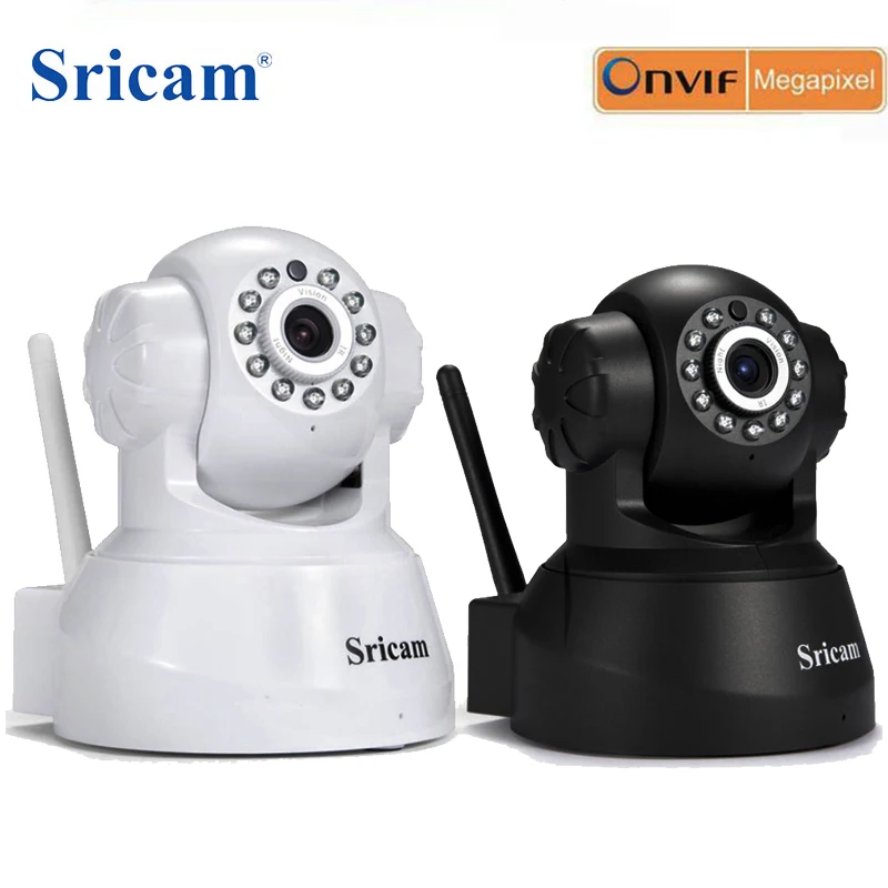 

Sricam SP012 HD 720P Wireless CCTV IP Camera Wifi Pan Tilt Two Way Audio TF Card Home Security P2P Remote Surveillance Cameras