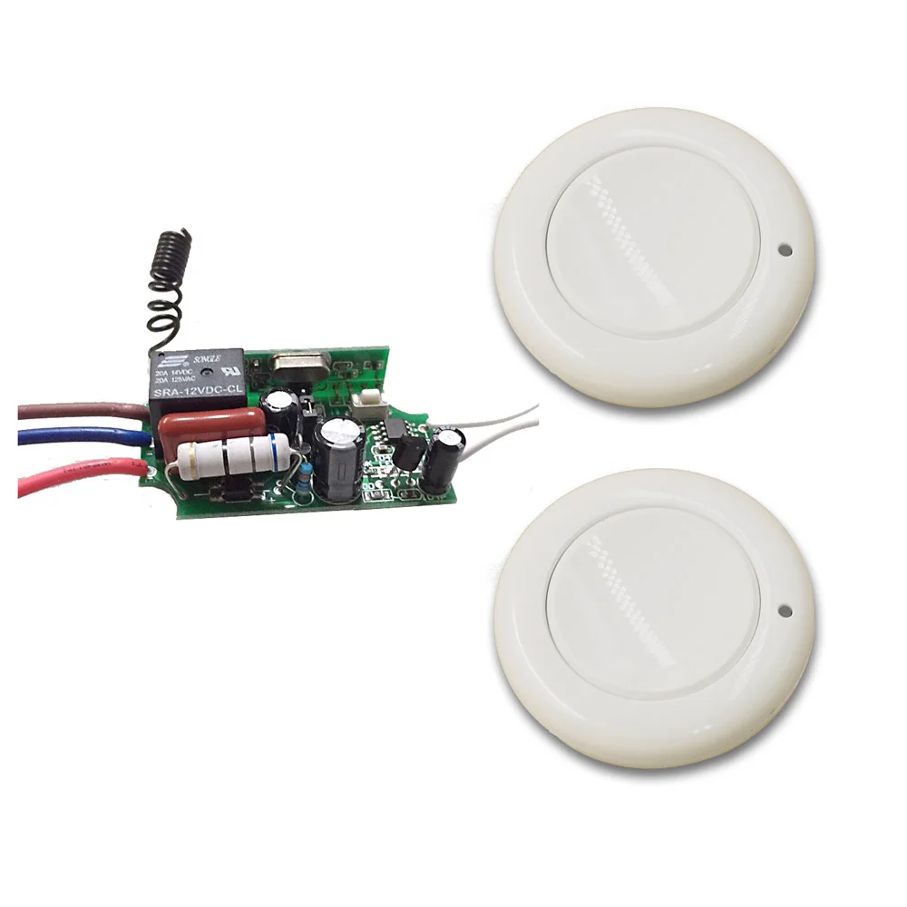 

New Arrival AC220V RF Wireless Remote Control Switch System Transmitter with Manual Button +Receiver for Smart Home 315/433mhz