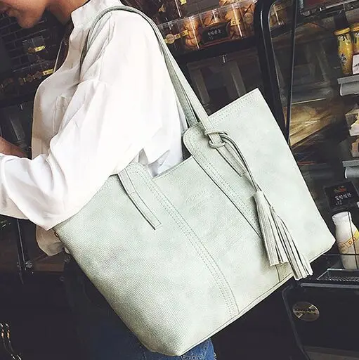 2017 Fresh Mint Green Women Handbags Large Casual Totes Messenger Bags