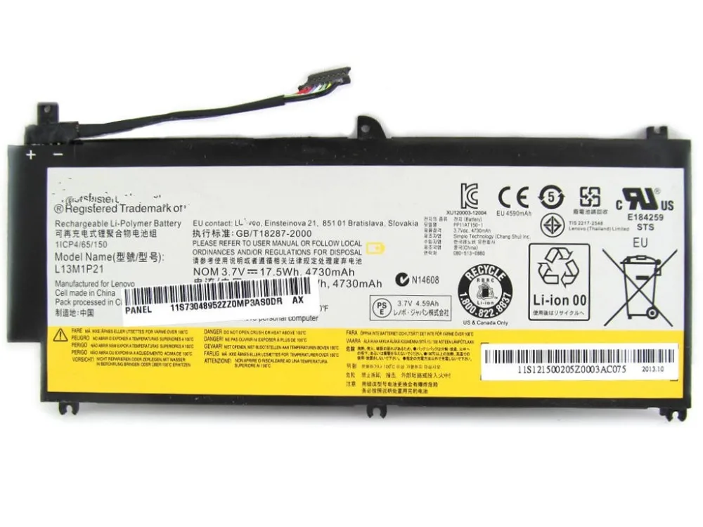 

Original new Laptop Batteries for Tablet PC Miix 2 8 Inch Batteries L13M1P21 L13L1P21