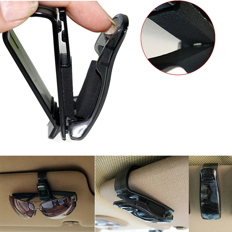

Auto Fastener Clip ABS Car Vehicle Sun Visor Sunglasses Eyeglasses Glasses Bank Card Ticket Pen Portable Clip Holder