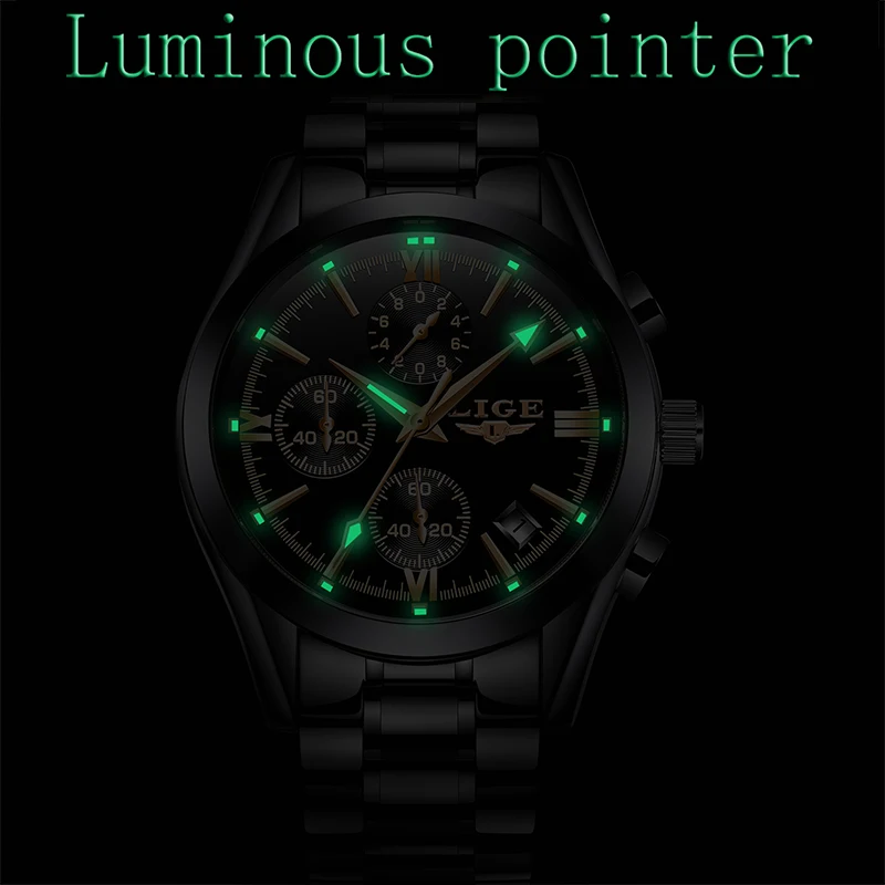 LIGE Watch Men Sport Quartz Fashion Leather Clock Mens Watches Top Brand Luxury Waterproof Business Watch Man Relogio Masculino LIGE Watch Men Sport Quartz Fashion Leather Clock Mens Watches Top Brand Luxury Waterproof Business Watch Man Relogio Masculino