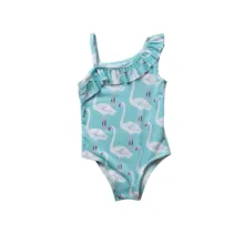 Детский купальник для девочек, купальный костюм, детский синий купальник, танкини, бикини, купальный костюм, пляжный костюм