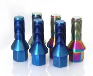 

5 pcs Ti Bolt Long Type Titanium Bolt for Car DIY For BMW E83 E53 E65 E66 Burnt Color and Blue Hexagon Ti screws Ti fasteners
