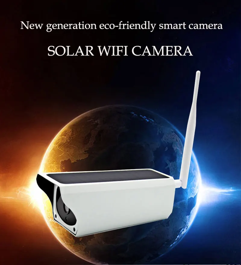 4X Открытый водонепроницаемый солнечной энергии безопасности перезаряжаемый аккумулятор для камеры wifi ip-камера PIR детектор движения сигнализация двухстороннее аудио