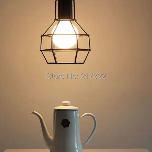 

EDISON VINTAGE PENDANT LIGHT Rustic Iron Cage Hanging Ceiling Lamp The new