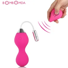 Smart Vibrating Ball Egg Massager Wireless Remote Jump Eggs Silicone vibrator Kegel Balls Exercises Adult Sex Toy For Women Sexo