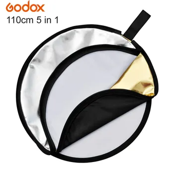 

Godox 5 in 1 43" 110cm Multi-disc Photography Collapsible Reflector for Photo Studio Flash Lamp Lighting