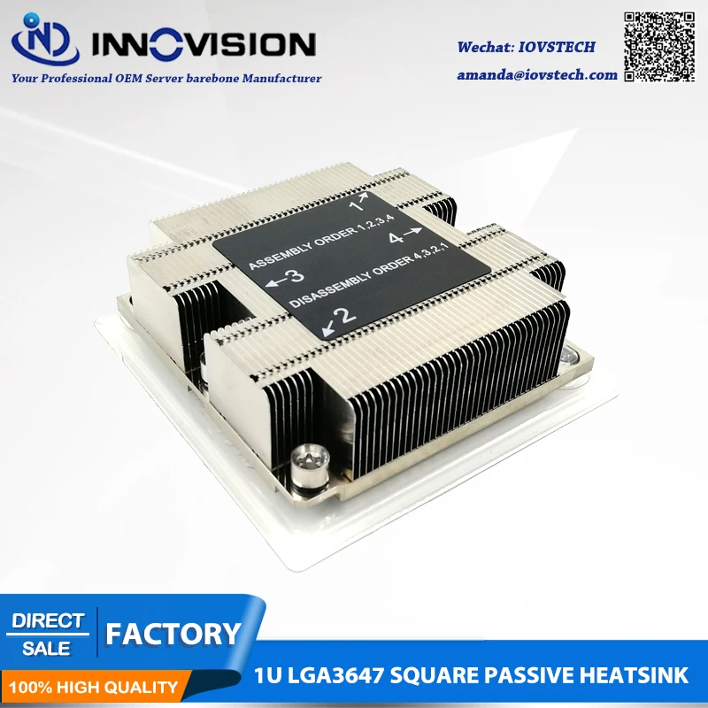 LGA3647 квадратный радиатор 1u для сервера термоохладитель ЦП 3647 1UFPS|1u heatsink|server heatsinkcpu