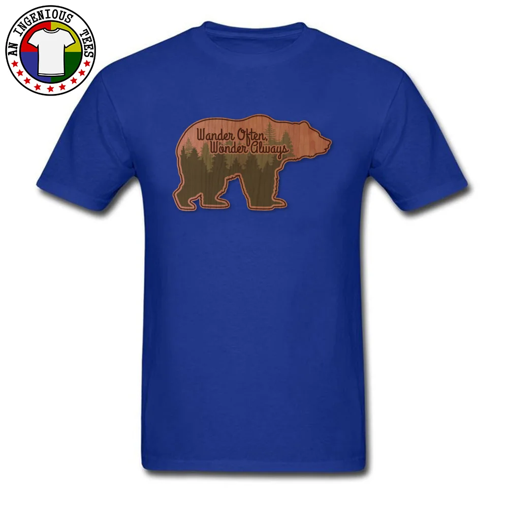 Discount Men Tees Bear Printed On T-shirts Cotton Short Sleeve Birthday Tops Shirts O-Neck Top Quality Bear blue