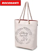 Прием, индивидуальный заказ 100x белая холщовая сумка с веревочными ручками холст тотализатор Пляжная сумка толщиной 16 унций