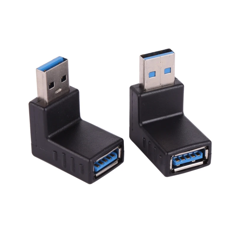 EDAL USB 3,0 AM to AF L shape конвертер, usb-адаптер 3,0 штекер для женщин 90 градусов переходник с удлинителем