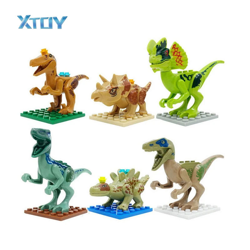 

Dinosaur World Park Toys Animals Figures Big Building Blocks Educational Toys For Kids Children Gift Compatible with Blocks