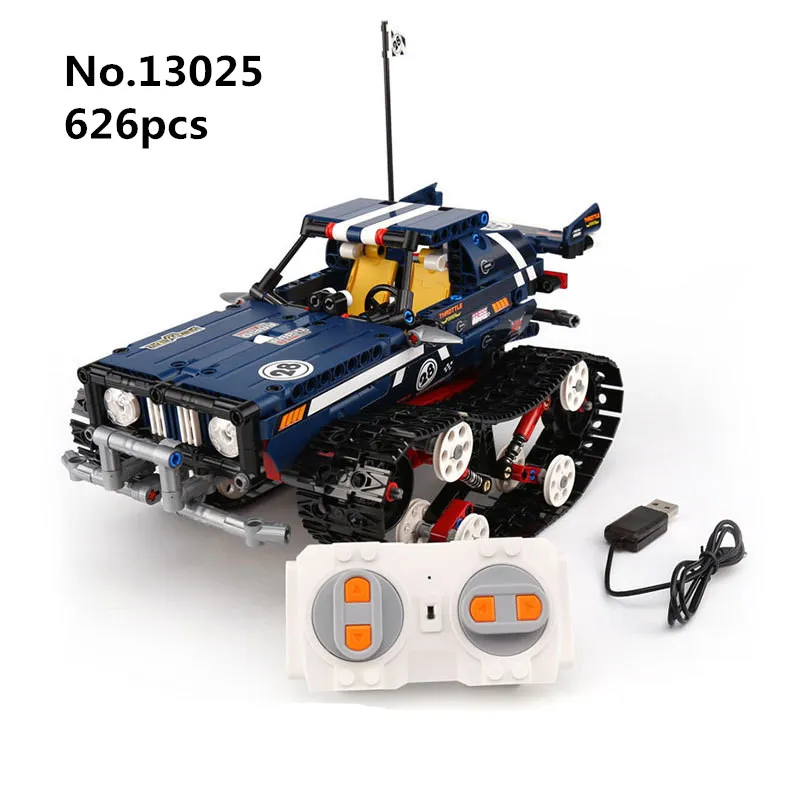 

13025 626pcs Building Blocks Bricks Remote Control Cars Series RC 4x4 Crawler Off-road Vehicles Educational Toys For Children