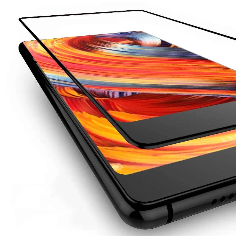 2.5D 9H закаленное стекло премиум класса для Xiaomi MI Mix 2S полное покрытие Защитная