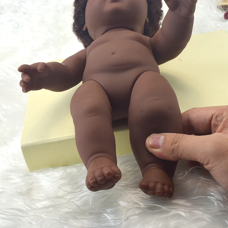 Черные Детские куклы поп зеленые Африканские! 12 дюймов reborn силиконовый винил 30 см новорожденный пупи boneca детские мягкие игрушки девочка малыш todder