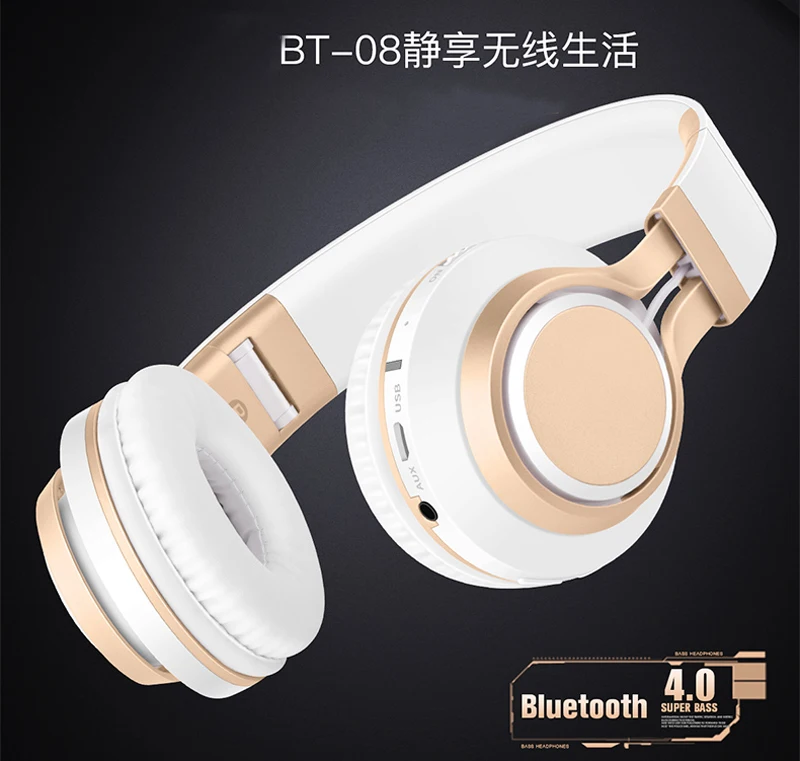 Беспроводные наушники с микрофоном для ПК мобильный телефон музыка Bluetooth