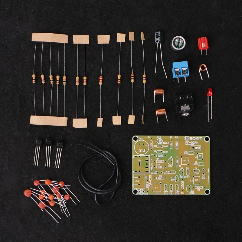 

DIY Kit 88-108MHz FM Transmitter Frequency Modulation Wireless Microphone Suit