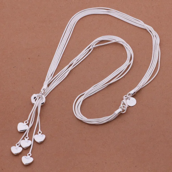 Женское серебряное ожерелье с кулоном AN438 asgajjna axkajora ювелирное изделие|jewelry