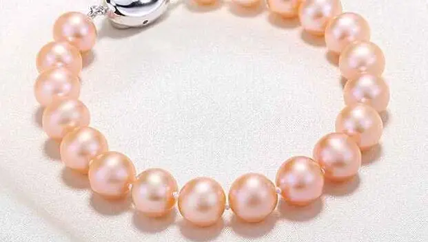 

7.8-8"8-9MM NATURAL SOUTH SEA PINK PEARL BRACELET 28%