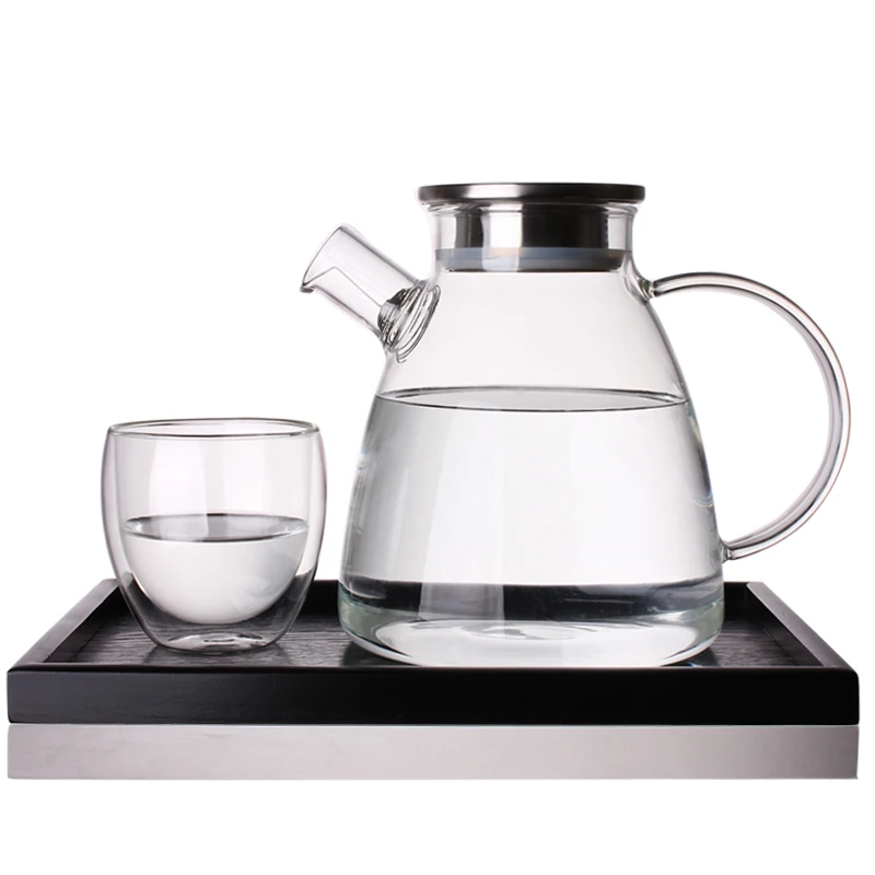 Super large capacity water kettle resistant high temperature glass cold
