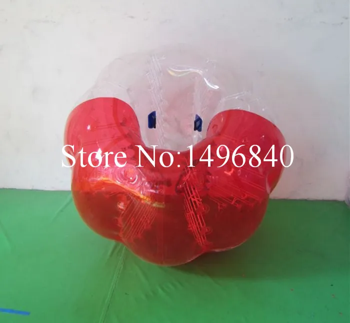Надувной шар для игры в футбол, бампер мяч, пузырьковый костюм, Зорб мяч - Цвет: red and clear