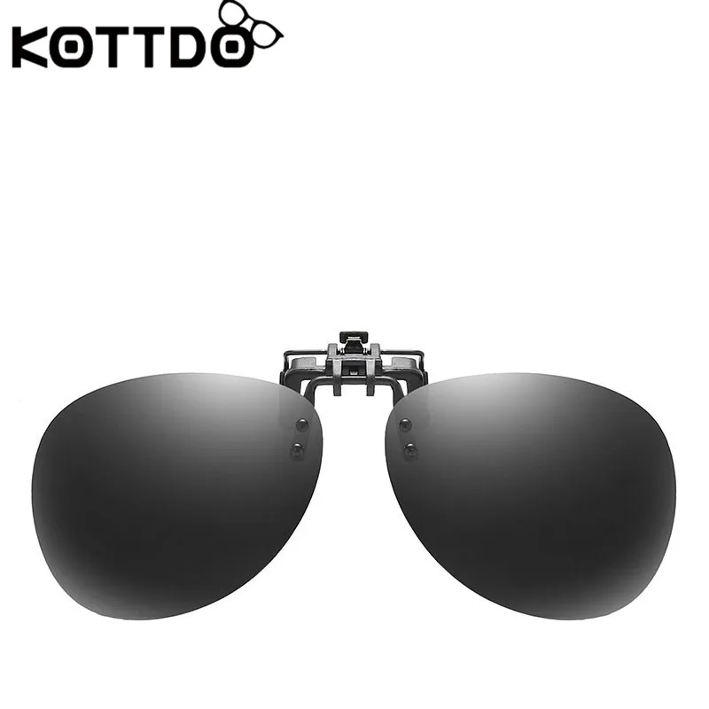 

KOTTDO 2019 New Sunglasses Clips Polarizer Clips Men's Polarized Driver Mirror Myopia Clips Sunglasses Men