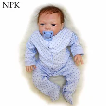 NPK Мягкие силиконовые куклы reborn baby boy 2" поддельные Младенцы reborn для детей подарок Спящая кукла игрушки bebe reborn bonecas