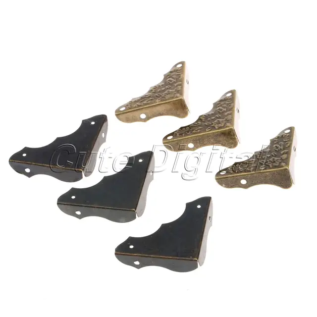 12pcs Decorative Antique Br Corner Brackets Jewelry Wine Gift Box 12pcs Decorative Antique Br Corner Brackets Jewelry Wine Gift Box Wooden Protector Guard Furniture Hardware