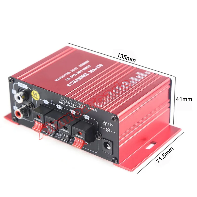 MA-170 12V 2 channels LED Mini HIFI Stereo Amplifier for Arcade JAMMA MAME game Machine Cabinets MA-170 12V 2 channels LED Mini HIFI Stereo Amplifier for Arcade JAMMA MAME game Machine Cabinets