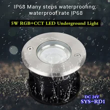 Mi светильник 5 Вт RGB+ CCT светодиодный подземный светильник SYS-RD1 водонепроницаемый вспомогательный светильник наружный Декор Светильник APP/wifi/Amazon Голосовое управление
