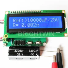 Тестер емкости ESR тестер метр маленький размер Miliohm метр электролитический конденсатор сопротивление тестер модуль