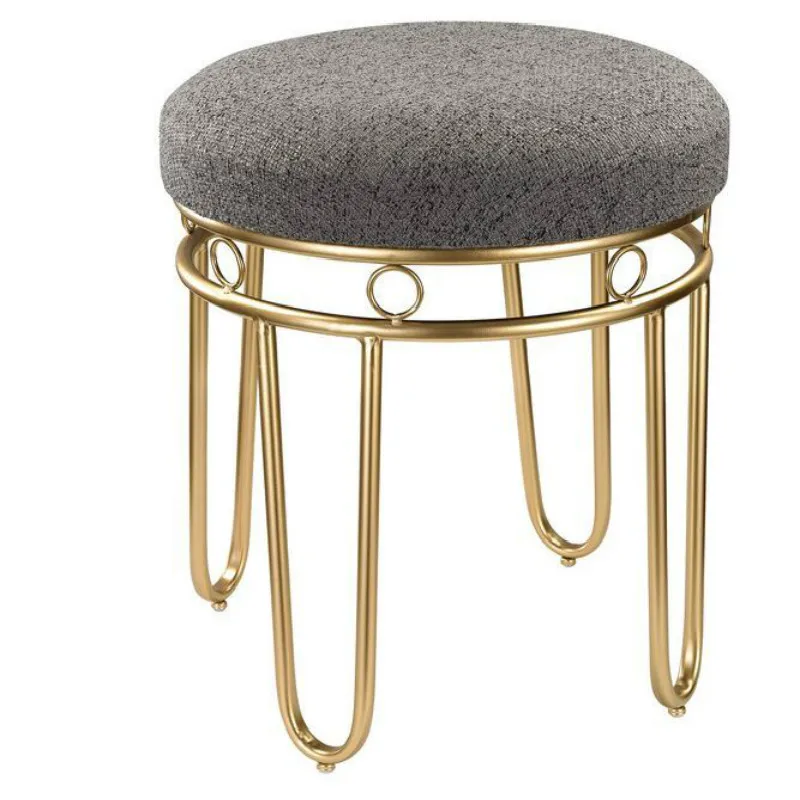 

15%Nordic iron dressing table makeup stool simple modern apartment living room stool living room bedroom change shoe bench