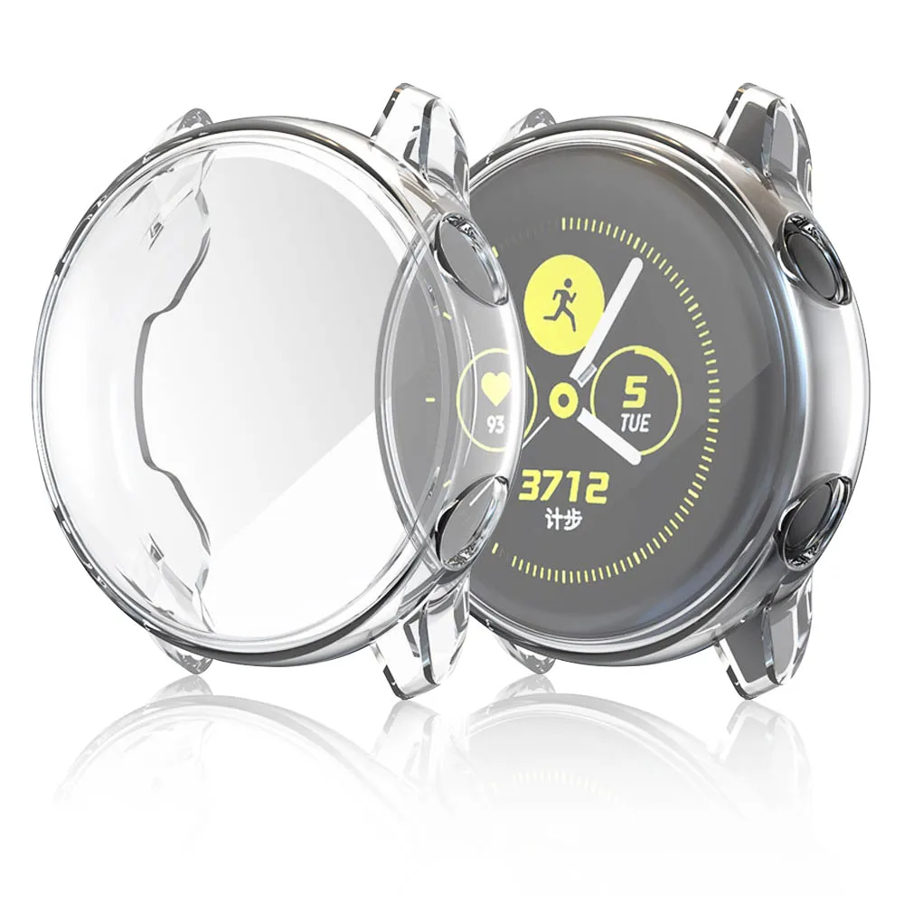 

New Arrival Soft Tpu Protect Case for Samsung Galaxy Watch Active/Active 2 40mm 44mm Full Cover Active2 Slim Bumper Accessories