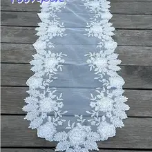 Хит, кружевная белая скатерть с вышивкой, скатерть для кровати, скатерти для чая, кофе, столовые приборы, свадебные, новогодние, рождественские, вечерние, Декор