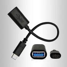 Type-C OTG Кабель-адаптер USB 3,1 type C штекер USB 2,0 A Женский OTG кабель для передачи данных адаптер 20 см