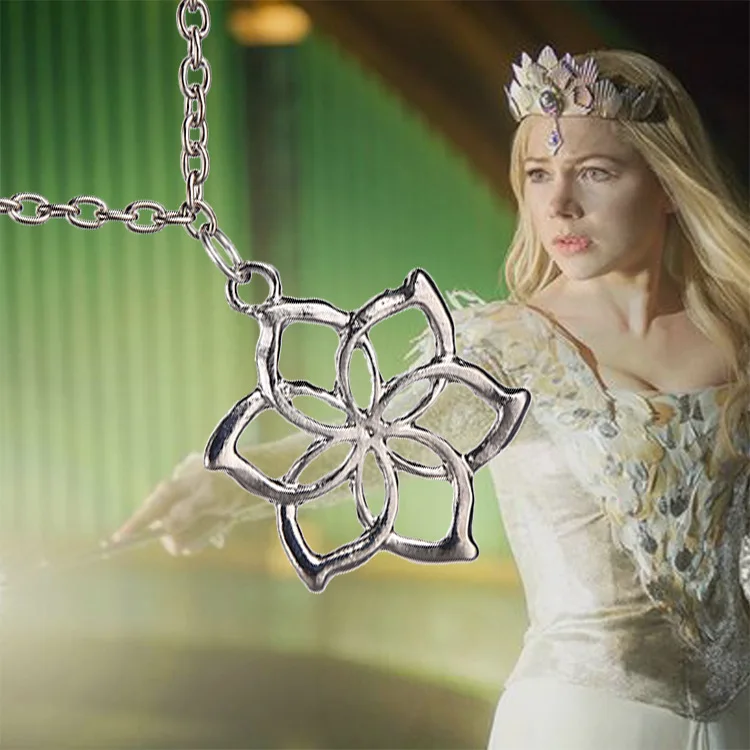 The Hobbit Fairy Queen Galadriel Flower Necklace Lord of The Ringsin