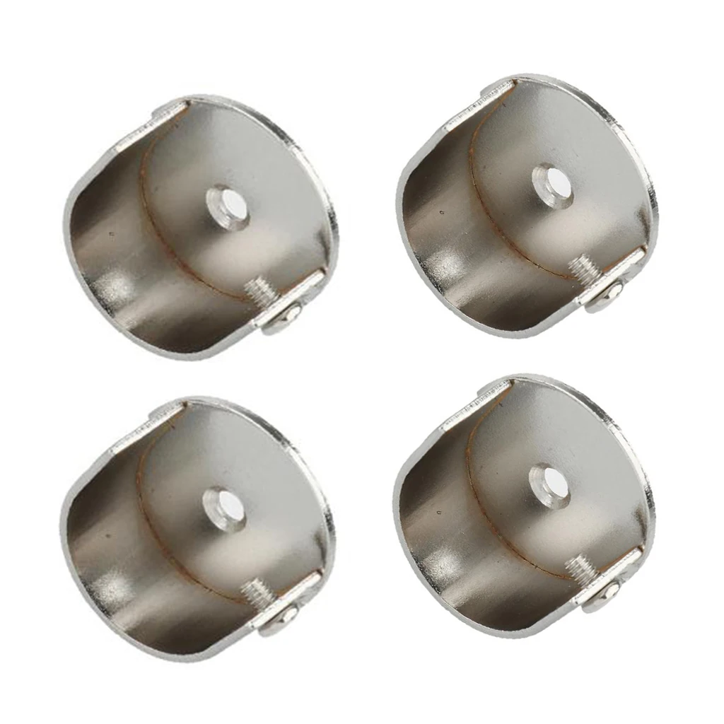 4 Pieces Metal CurtainS Finials For 28mm Rods, Recess Bracket Style