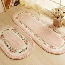 Овальная форма, замшевые ковры для гостиной, столовой, спальни, коврики, Нескользящие коврики, стирающийся коврик для ванной, многоцветный мягкий коврик