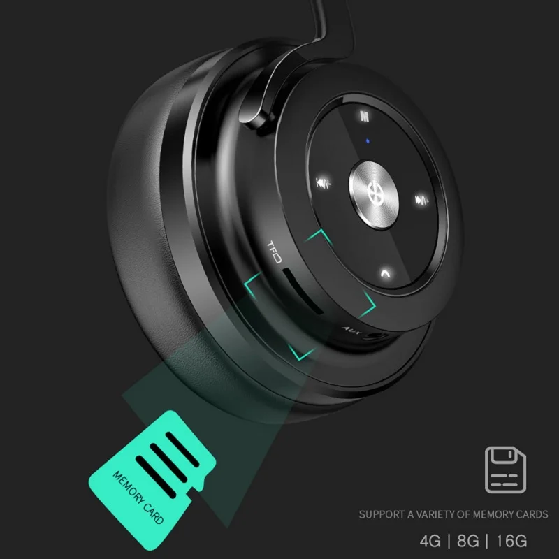 Беспроводные Bluetooth наушники Picun P20 с микрофоном и поддержкой карт памяти|earphones with