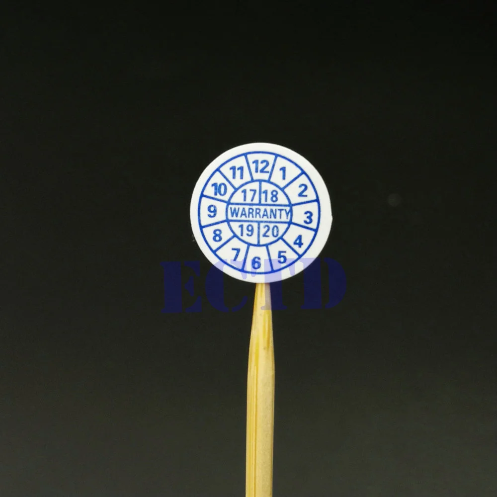 

1200pcs Warranty Sticker Security Seal Sticker 2018 2019 2020 Year Round Size 10*10mm Red Blue Color Fragile Label