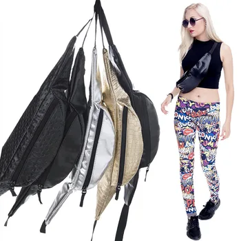 

20PCS / LOT New Waist Pack Waterproof Adjustable Chest Shoulder Bags Zipper PU Leather Fashion Bum Bag Belt Waist Pack