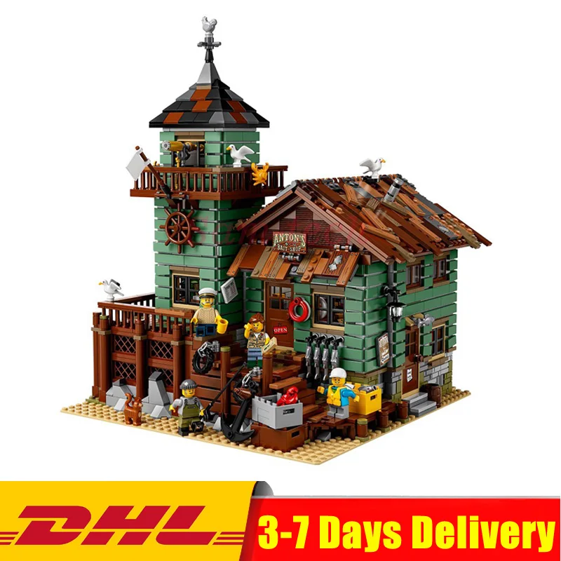 

Lepin 16050 The Old Fishing Store Set Genuine 2294Pcs MOC Series Building Blocks Bricks Legoings 21310 For Childrend Gifts