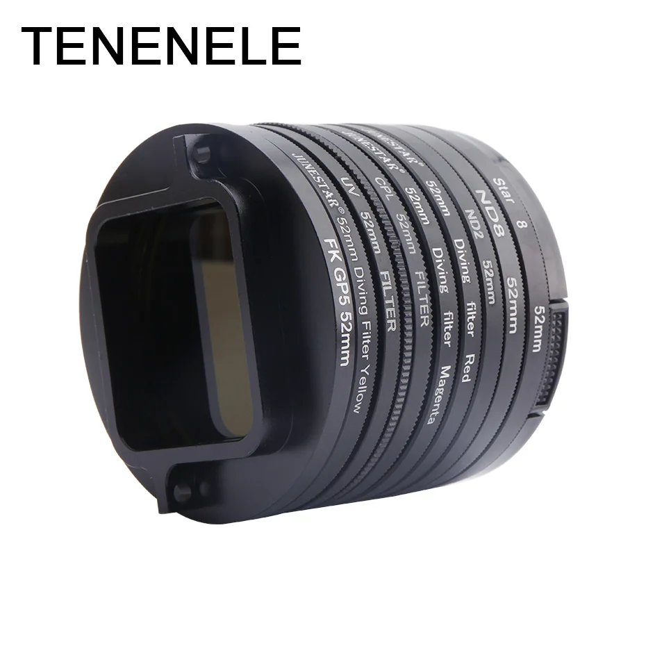 Фильтр для спортивной камеры TENENELE Go Pro ND 2 8 красный желтый пурпурный фильтр