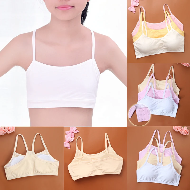 Fashion 1PC Elastic Cotton Children Bra Young Teenagers Girl student
