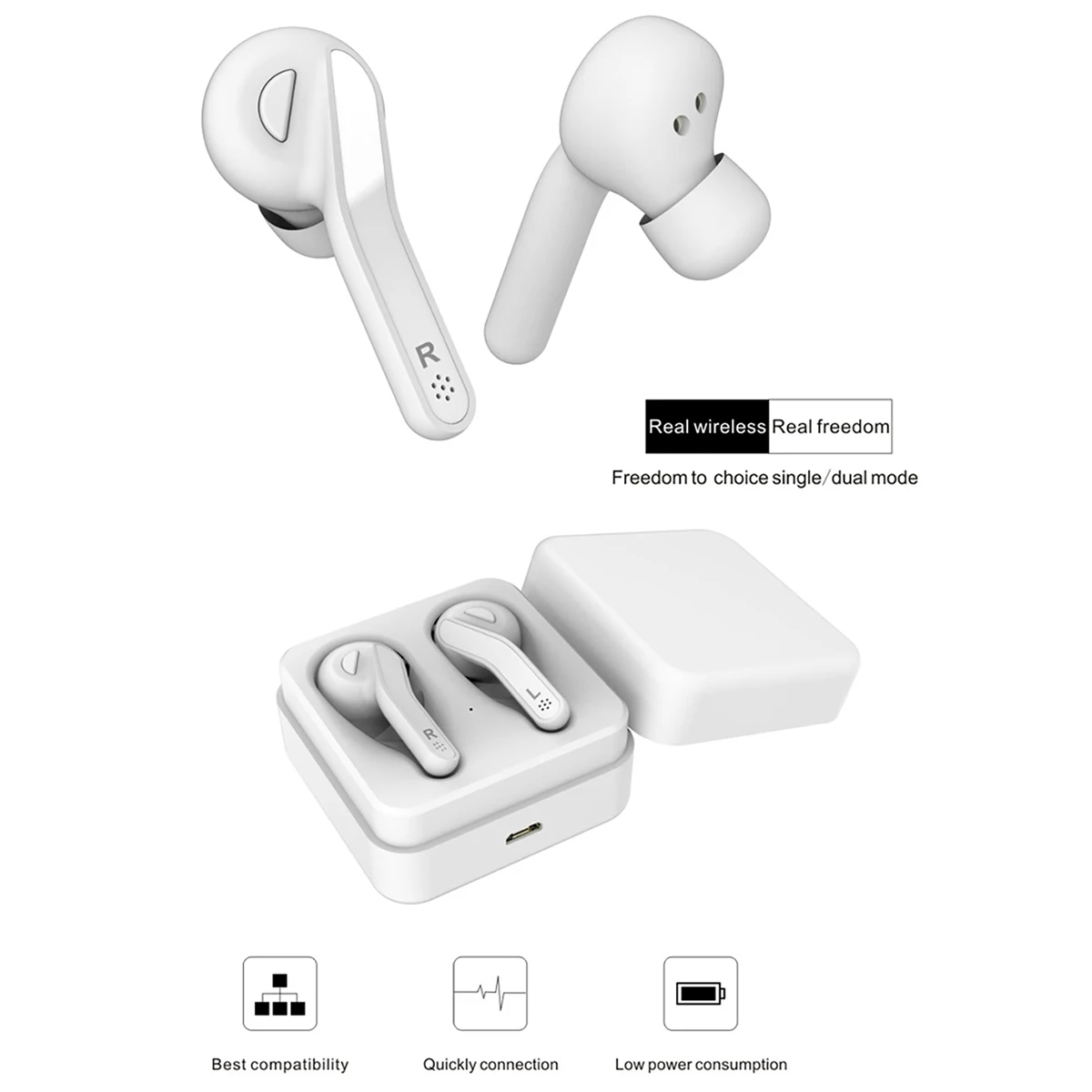 Портативные спортивные наушники Bluetooth для музыки 5 0 бинауральные звонков