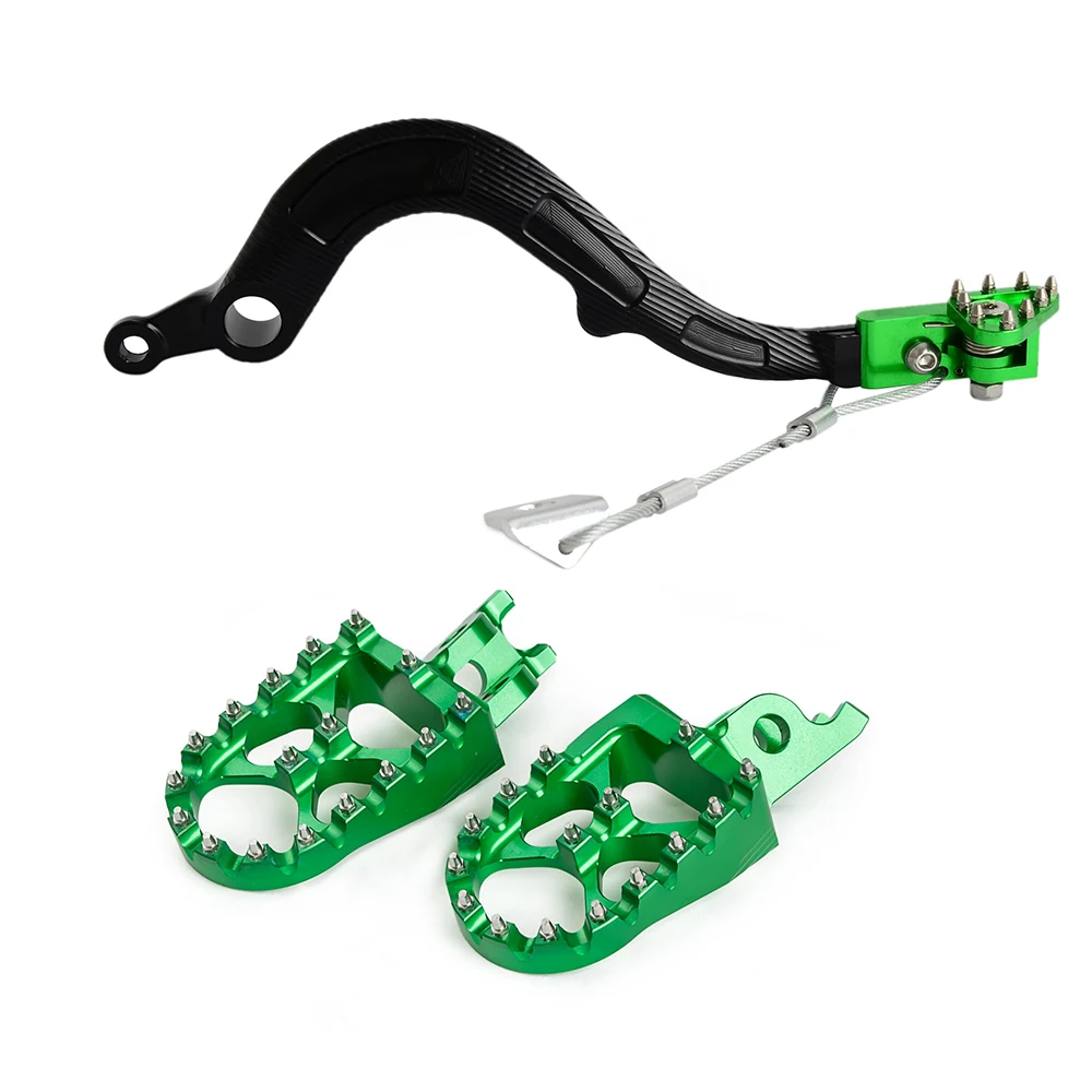 

Motorcycle Footrest Foot Pegs Rear Brake Pedal Lever For Kawasaki KX450F 2007-2017 KLX450R 2008-2009 KLX 450F 450R