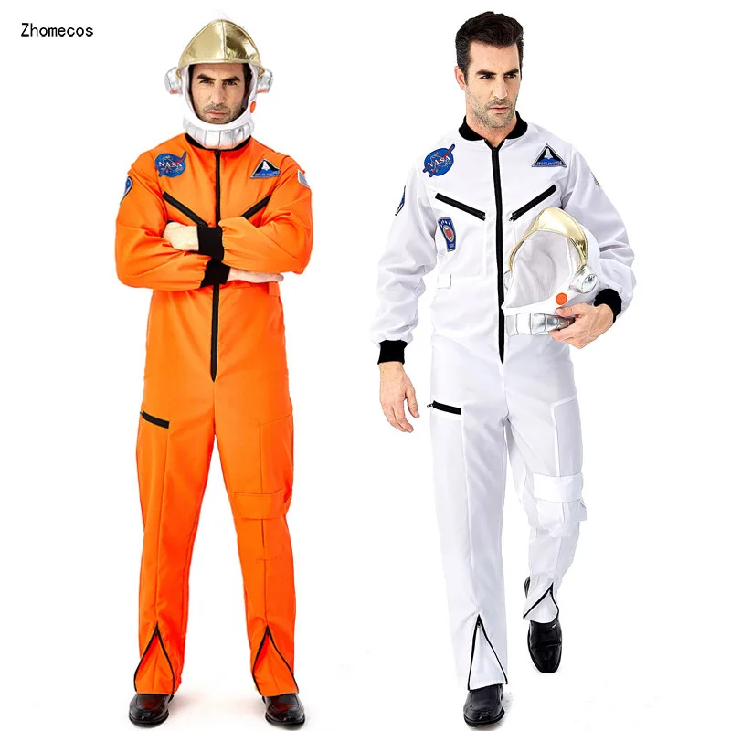 

Zhomecos Space Astronauts Cosplay Cosplay Costume Pilot Spaceman Space Suit Costume Cosplay Halloween Masquerade Party Full Set
